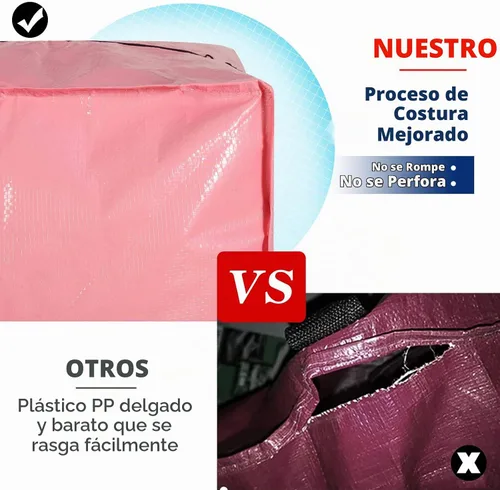 Vista 4 de Bolsas de mudanza extra grandes resistentes con asas extra largas, incluye correas de mochila, fácil almacenamiento para ahorrar espacio