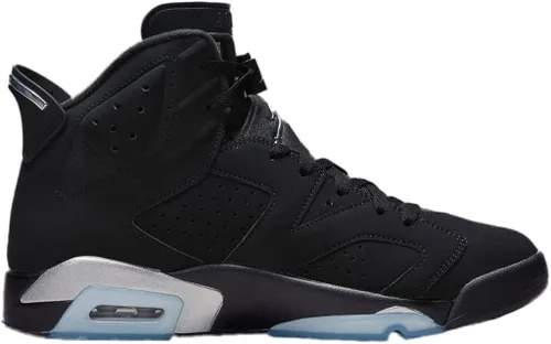 Vista 2 de Jordan 6 Retro Black Chrome BlackMetallic Silver-Black (DX2836 001) para hombre, Azul hielonegro-vela-blanco