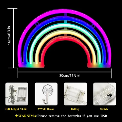 Vista 79 de Letrero de neón de amor para dormitorio, USB o batería, luz de neón para pared, luz de neón LED como letreros de pared de neón para niñas, letrero