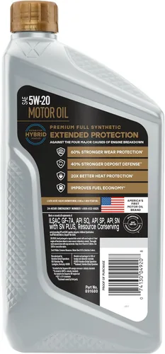 Vista 50 de Valvoline SynPower Full aceite sintético para motor, 1 Cuarto de galón, Ambar