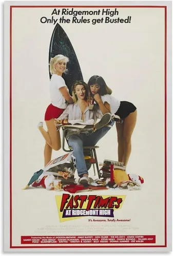 Vista 9 de Pósteres de películas retro de Fast Times at Ridgemont High Retro de los años 80, impresión artística para pared, pintura fotográfica, póster