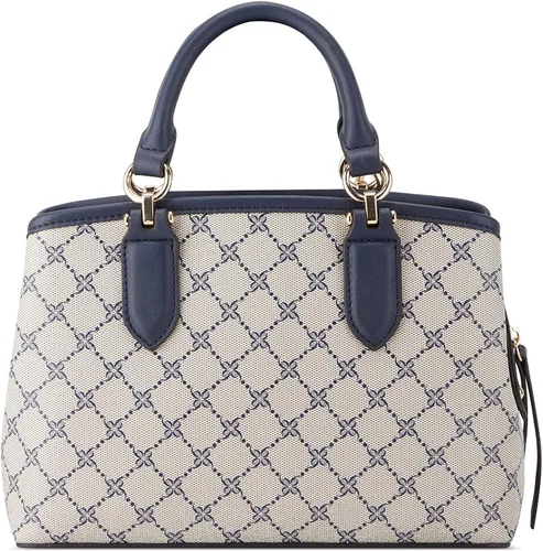 Vista 2 de Nine West Saoirse Small Satchel, logotipo azul marino, azul marino logo