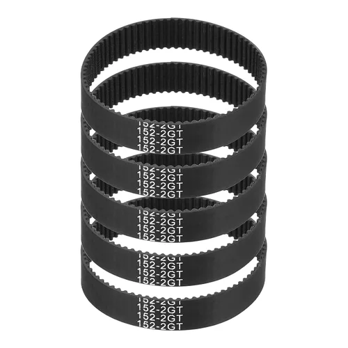 Vista 20 de MECCANIXITY 3.780 in GT-2 correa dentada, 5pcs 0.354 in ancho 0.079 in paso impresión 3D GT-2 correa dentada caucho de bucle cerrado, negro