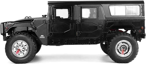 Vista 3 de 1/10 US GM Hummer H1 Camión Militar 4WD Crawler RTR Pro con marco de viaje Negro
