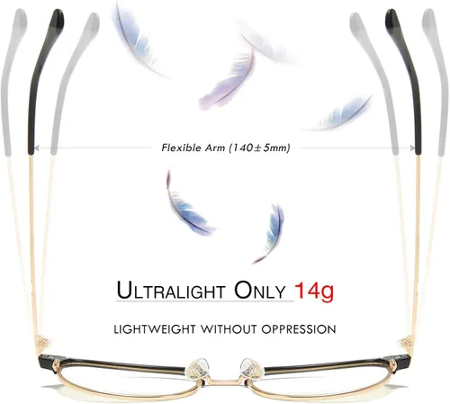 Vista 3 de ATTCL Gafas unisex con bloqueo de luz azul marco de anteojos antirrayos azules para computadora