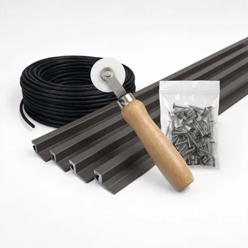Vista 12 de SNAPP - Kit de rieles de aluminio para pantalla de porche - Kit de bricolaje para porche y patio con pantalla - Riel de aluminio extruido de 94 Mill