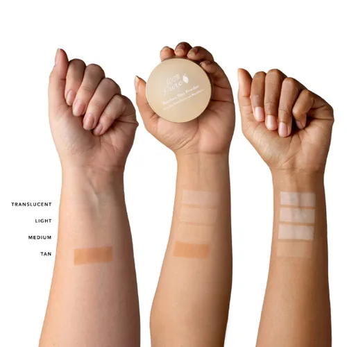 Vista 6 de 100% PURE Maquillaje facial matificante de bambú que absorbe los poros minimizando el acabado ligero – de larga duración, vegano, color translúcido