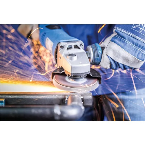 Vista 4 de PFERD POLIFAN® Disco Flap 4-1/2" x 7/8" Plano PSF-Extra, Circonita, Grano 40 (Paquete de 1) - Parte 60458