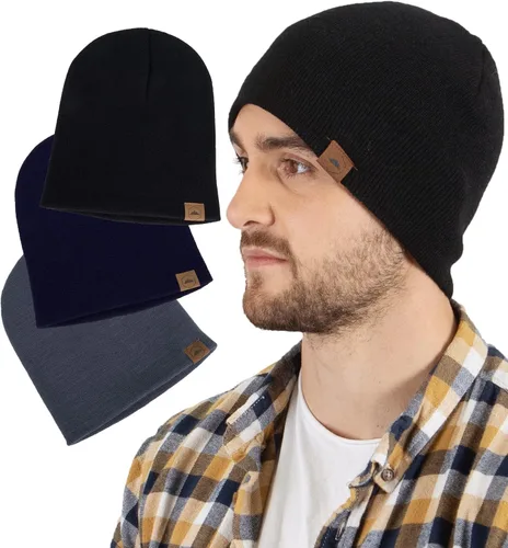 Vista 33 de Tough Headwear Daily Knit Beanie – Gorros para hombre – Sombreros de invierno para hombres y mujeres – Sombreros de punto cálidos para clima frío