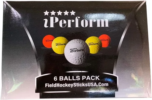 Vista 3 de Pelotas de hockey sobre césped con purpurina suave y brillante disponible en colores blanco, plateado, amarillo, naranja, negro, dorado, compra una