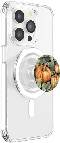 Vista 3 de PopSockets MagSafe PopGrip para iPhone con diseño estético de flores de otoño para mujer