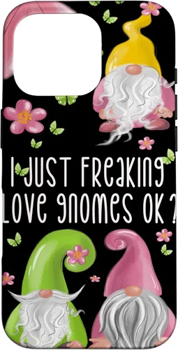 Vista 20 de Funda de gnomo floral de primavera para mujeres y niñas, lindo diseño de gnomos de verano para iPhone 17