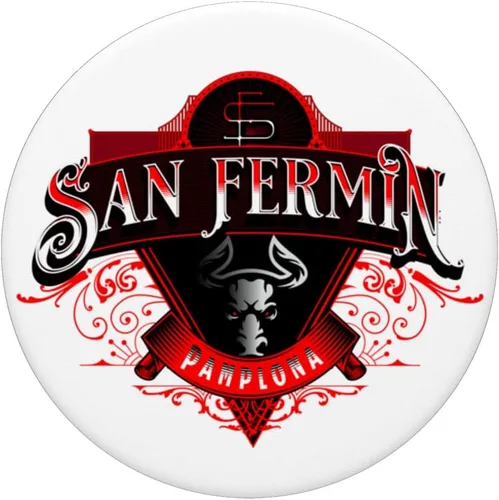 Vista 3 de San Fermín Pamplona Sanfermines Encierro Navarra PopSockets intercambiables PopGrip