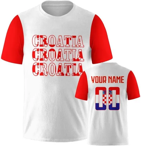 Vista 33 de Camisetas de fútbol nacionales personalizadas 2024 con diseño de fuentes, ropa personalizada con tus números de nombre para hombres, mujeres