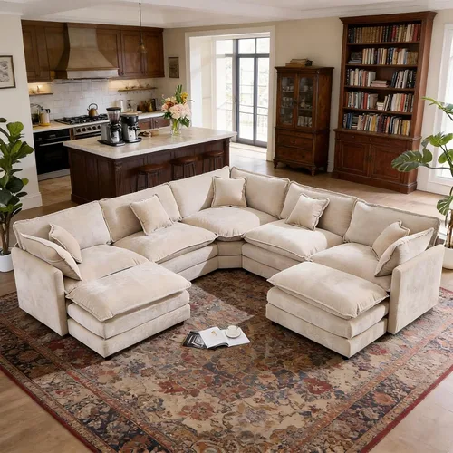 Vista 29 de 76.7" Cloud Couch for Living Room, Deep Seat Loveseat Sofa, Beige