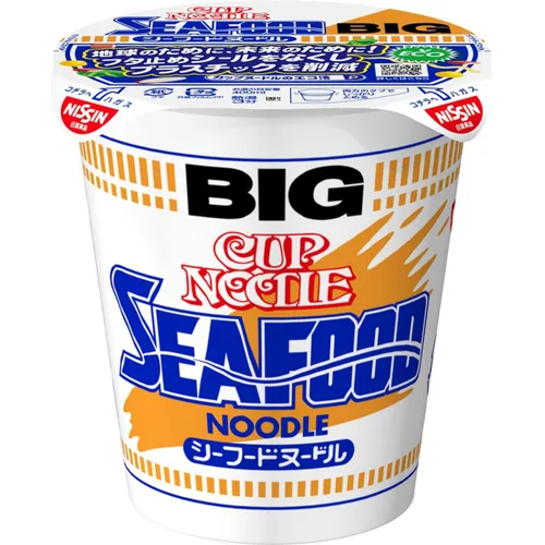 Vista 6 de Nissin Cup Fideos Mariscos Grande 3.67 oz ~ 12 piezas