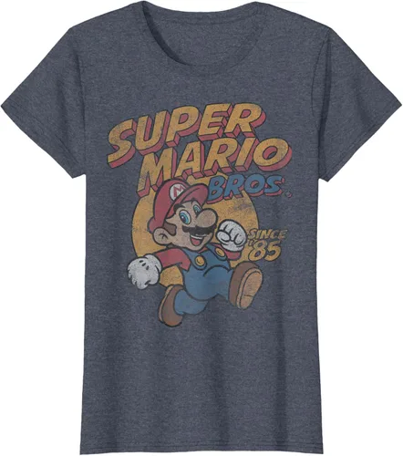 Vista 48 de Super Mario Bros. Desde '85 Camiseta Vintage con Póster' Negro