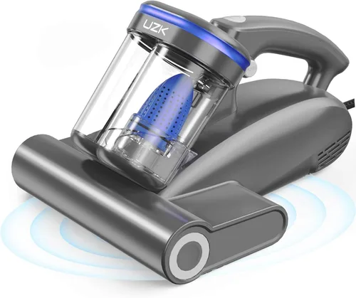 Vista 8 de Aspiradora de colchón con luz UV-C, aspiradora de cama de 16Kpa para sofá Blanco albaricoque