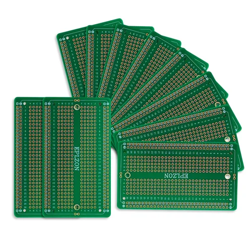 Vista 9 de 10 piezas de placa de circuito impreso soldable chapada en oro para proyectos electrónicos de bricolaje aplicable a proyectos de soldadura Azul