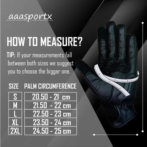 Vista 6 de Guantes de motocicleta para hombres y mujeres, dedo completo, color negro, perforado, de cuero, para pantalla táctil, guantes de motocicleta