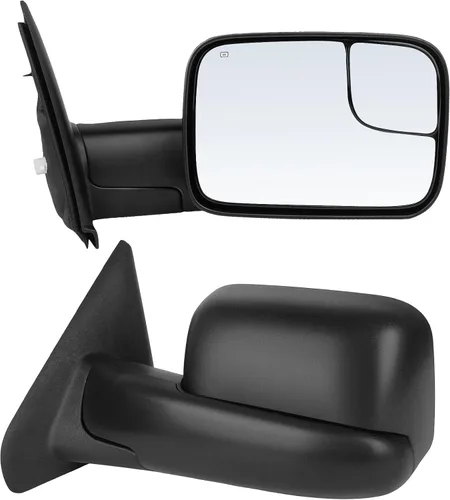 Vista 15 de ECCPP Par de espejos de remolque de repuesto plegable manual ajustable para 94-97 para Dodge para Ram 1500 2500 3500 camión