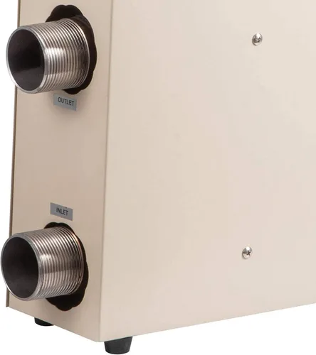 Vista 4 de Calentador de agua eléctrico de piscina de 240 V 11 KW para bañera de hidromasaje de piscina sobre el suelo, calentador de baño de agua portátil spa