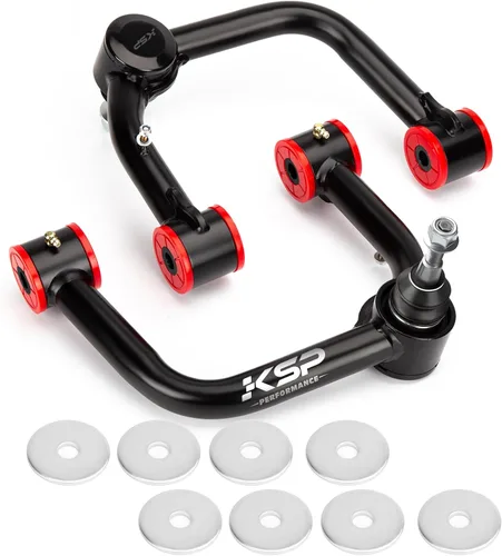 Vista 13 de KSP PERFORMANCE - Brazos de control superiores delanteros, ajustables de 2 a 4 pulgadas, 2 piezas, negros