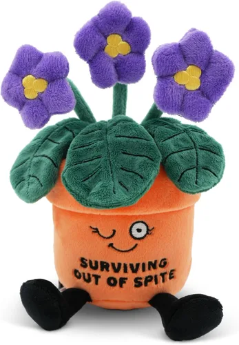 Vista 14 de Punchkins Peluche de maní – Peluche divertido con texto en inglés «I'm Allergic to Deez», regalo para los amantes del humor, bonito juguete