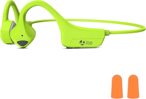 Vista 8 de Auriculares Bluetooth impermeables de conducción ósea Auriculares abiertos Auriculares azules con micrófono, auriculares Bluetooth con micrófono