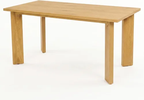 Vista 7 de HIPIHOM 63'' Dining Table for 4-6 People, Oak Table Spacious 63" Dining Table Seats 6 Comfortably, Made with Sturdy MDF in Warm Oak, Easy-Clean