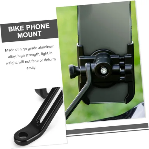 Vista 7 de Soporte de teléfono móvil ajustable para bicicleta para manubrio, soporte giratorio de navegación, fácil instalación, diseño resistente