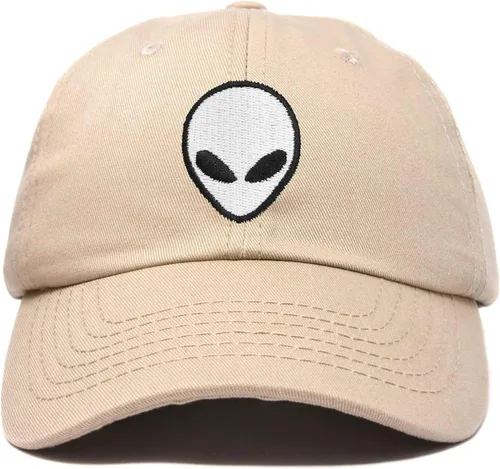 Vista 25 de DALIX Gorra de béisbol Alien Head para hombre y mujer Beige