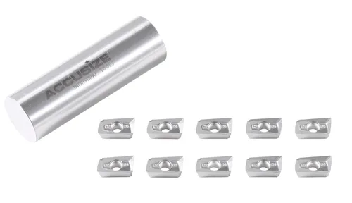 Vista 5 de Accusize Industrial Tools APKT11T308-LH Insertos de carburo para mecanizado de aluminio, juego de 10 piezas, 0058-1130x10 APKT11T308-G2