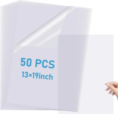 Vista 10 de Timgle Película de transparencia de inyección de tinta impermeable de 11 x 17 pulgadas, 1 hoja de papel transparente para impresión de pantalla