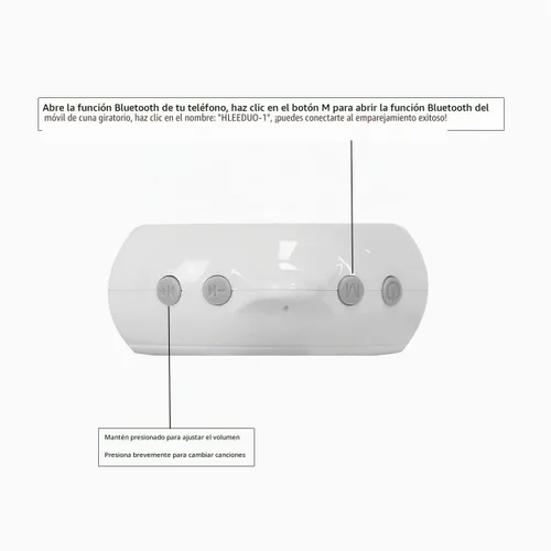 Vista 4 de Bluetooth móvil cuna móvil móvil caja de música giratoria giratorio gancho giratorio