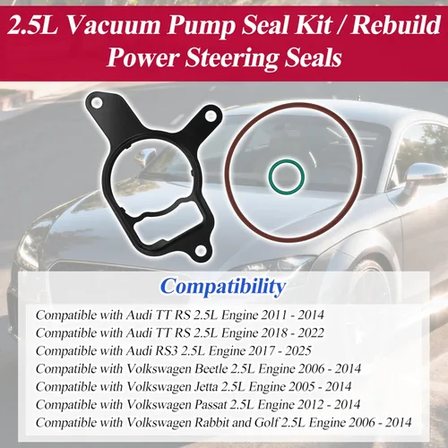 Vista 6 de Kit de sello de bomba de vacío de 2,5 L/sellos de dirección asistida de reconstrucción compatibles con Volkswagen Jetta, Beetle, New Beetle, Golf