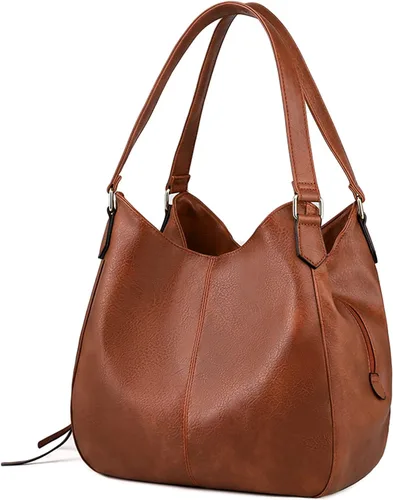 Vista 11 de Bolso para hombro Dourr para mujer, con múltiples bolsillos, bolso de mano moderno de cuero vegano