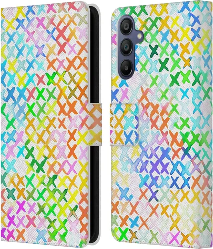 Vista 224 de Head Case Designs Officially Licensed Ninola Brushstrokes Multi Colorful Leather Wallet Case Compatible with Samsung Galaxy A07 4G