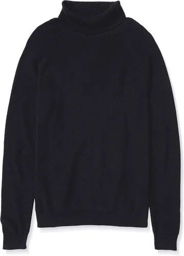 Vista 5 de Tienda Essentials Suéter de cuello alto de punto acanalado 100% algodón para hombre