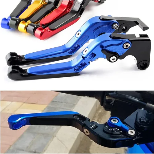 Vista 7 de Palanca de embrague de freno de motocicleta extensible de aluminio CNC para Yamaha Fz25 2017-2018 FZ25 manijas palancas manijas palancas palancas