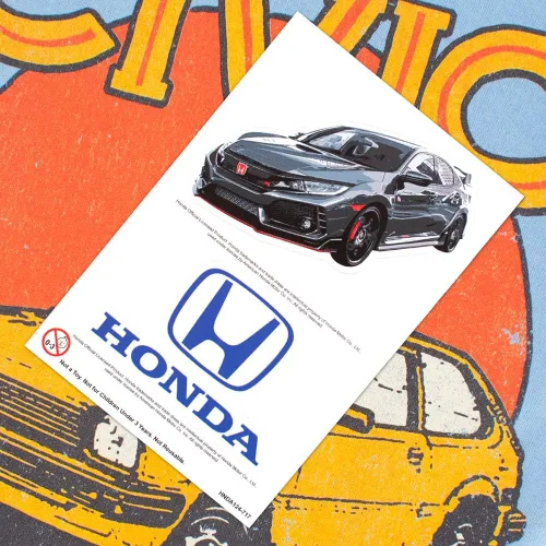 Vista 6 de Camiseta y calcomanías de Honda Vintage Distressed Civic