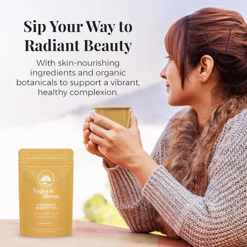 Vista 7 de ANATOPEAK Marine Collagen Beauty Tea - Biotina, ácido hialurónico, aloe vera, té verde orgánico, bebida de colágeno natural para el cabello, la piel