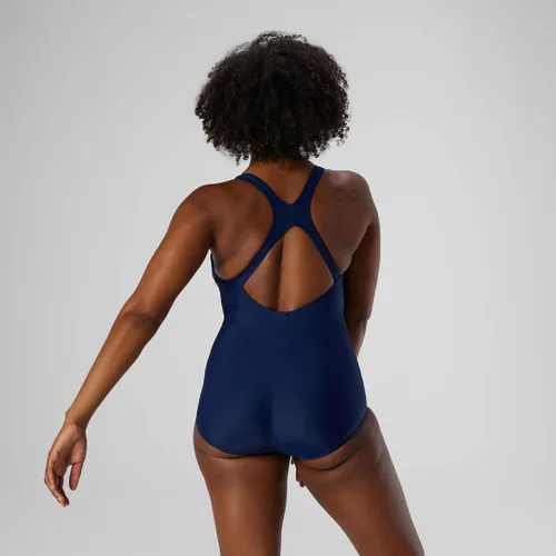 Vista 22 de Speedo - Traje de baño de una pieza para mujer, con costura de princesa, PowerFlex, Ultraback, corte conservador