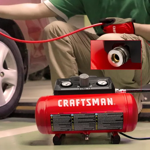 Vista 2 de CRAFTSMAN Compresor de aire portátil sin aceite de 1.5 galones 3/4HP 135PSI