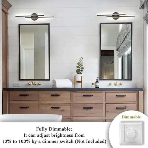 Vista 6 de EDISLIVE Accesorios de Iluminación LED Regulables Modernos para Tocador de Baño, Iluminación de Pared para Tocador, Accesorios de Iluminación