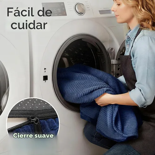 Vista 5 de FUKUMARU Sofá cama para perros, cama acogedora de pana para gatos, impermeable, funda lavable
