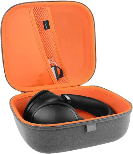 Vista 3 de Geekria Shield - Funda para auriculares compatible con Audio-Technica ATH-M50X, ATH-GDL3, funda de repuesto rígida de viaje con almacenamiento