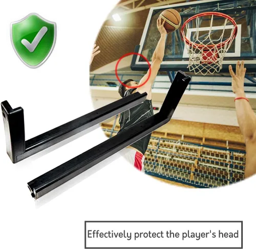 Vista 5 de Katop Acolchado universal para tablero de baloncesto de estilo profesional para sistemas de baloncesto de 48, 54, 60, 72 pulgadas, para exteriores e