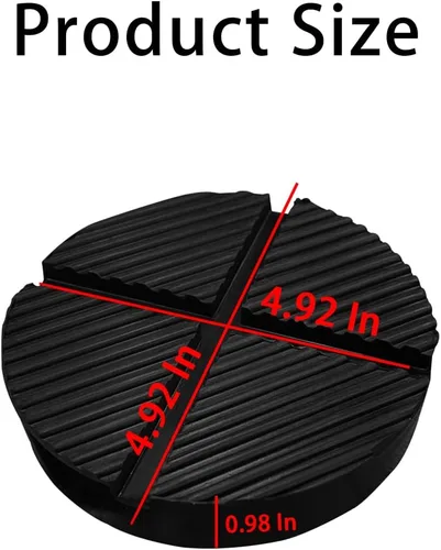 Vista 2 de Almohadilla universal de goma para gato de piso, adaptador de almohadilla de gato para puntos de pellizco con diseño de ranura cruzada, protector