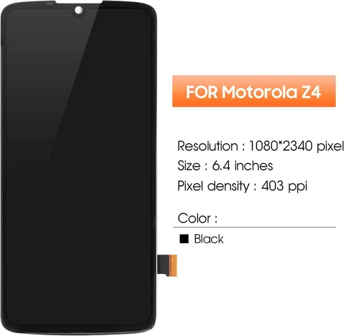 Vista 2 de Pantalla OLED para Motorola Moto Z4 Reemplazo de pantalla para Moto XT1980 Pantalla LCD XT1980-3, XT1980-4 Pantalla táctil Digitalizador Asamblea